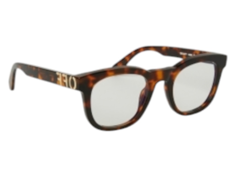 OFF-WHITE Style 71 Eyeglasses Havana Blue Light Block (OERJ071S24PLA0016000-FR)