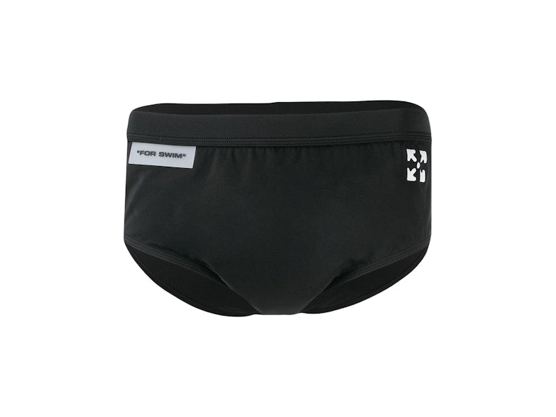 OFF-WHITE Swim Briefs Black/White