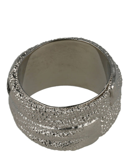 OFF-WHITE Swimming Logo Ring Silver