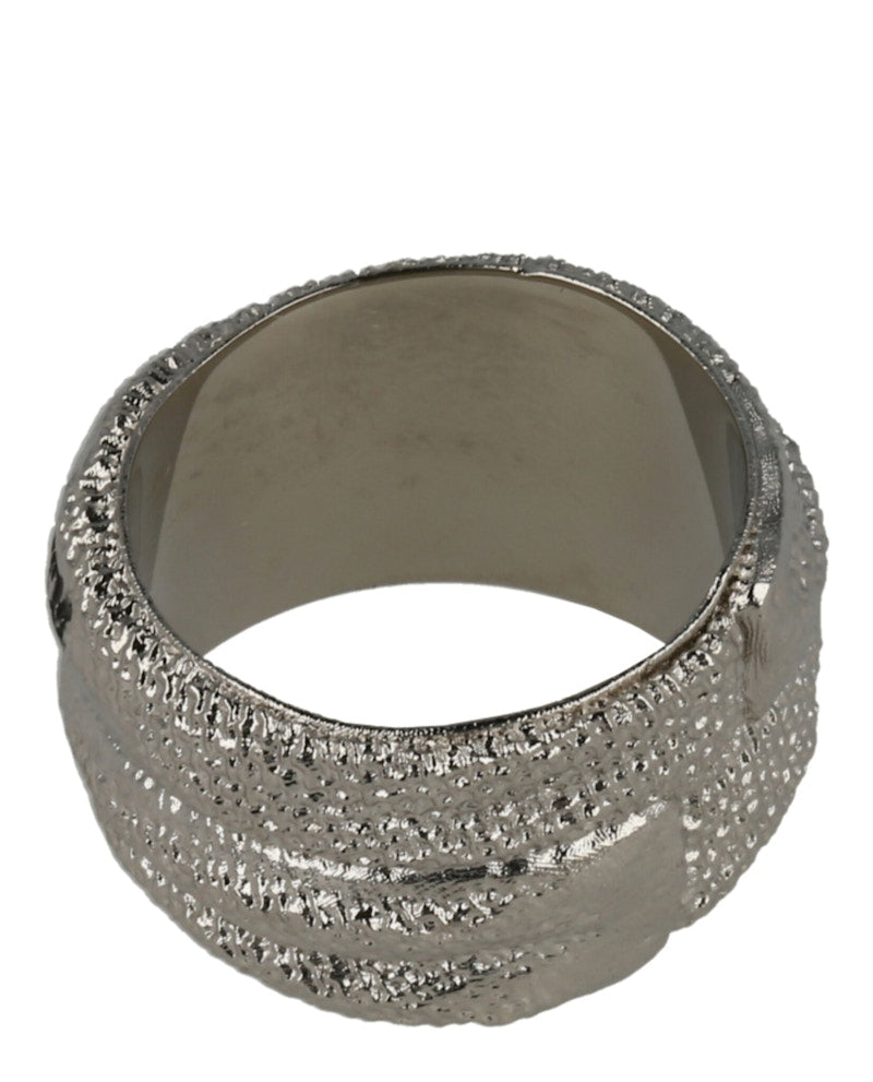 OFF-WHITE Swimming Logo Ring Silver