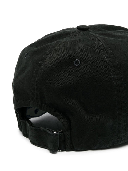 OFF-WHITE Swimming Man Embroidered Baseball Cap Black/White
