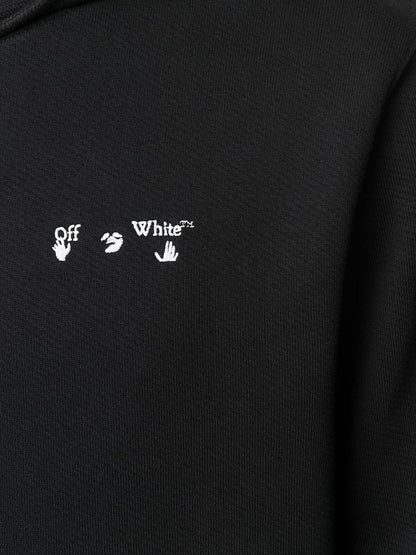 OFF-WHITE Swimming Man Logo Hoodie Black