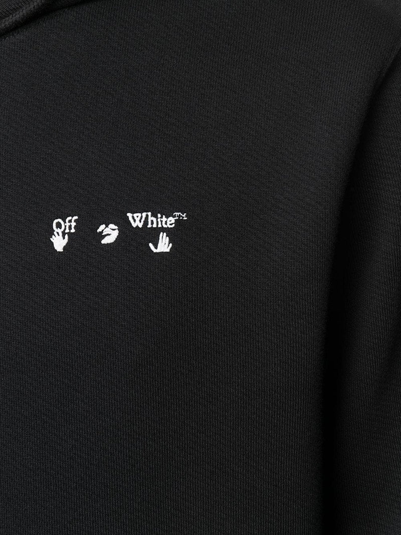 OFF-WHITE Swimming Man Logo Hoodie Black