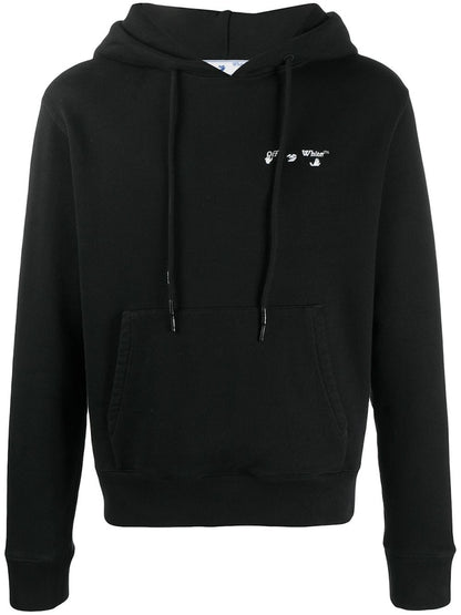 OFF-WHITE Swimming Man Logo Hoodie Black