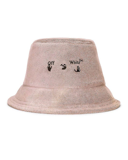 OFF-WHITE Swimming Man Towel Bucket Hat Nude/Black