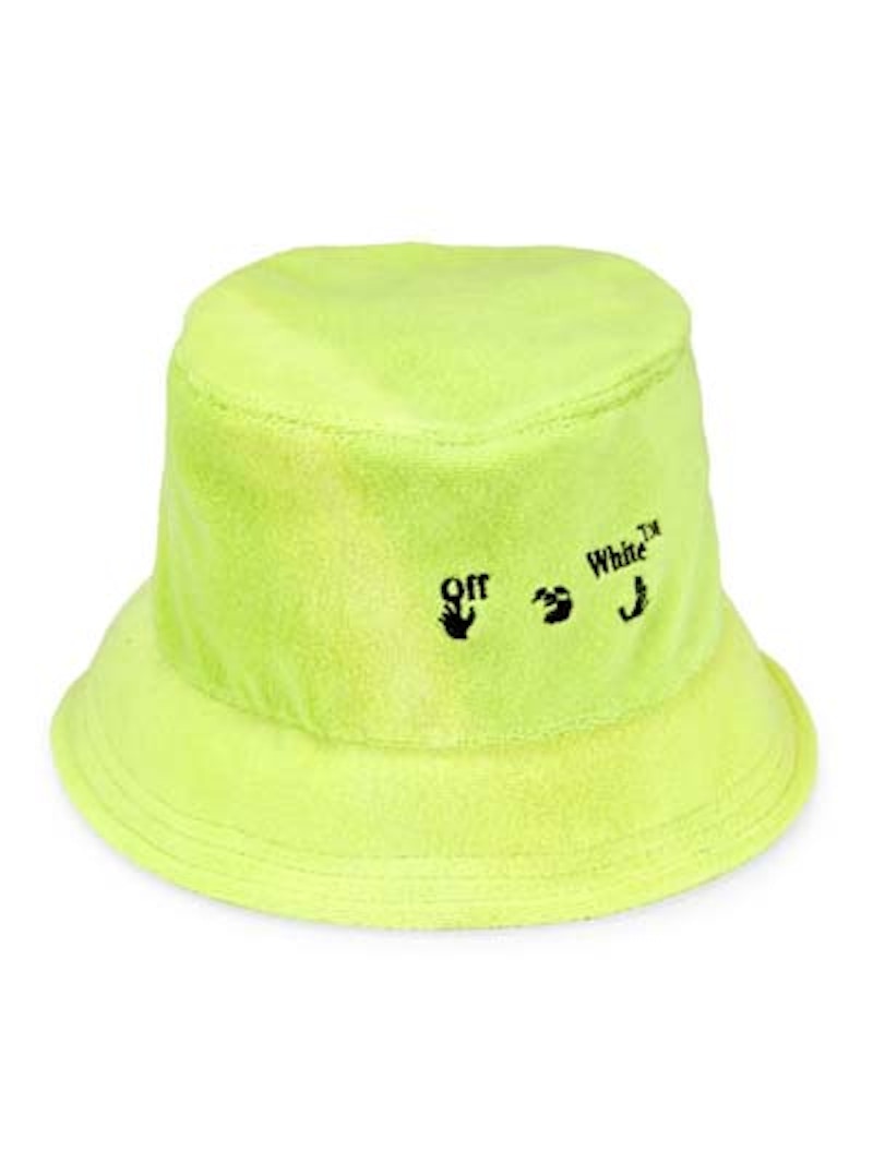 OFF-WHITE Swimming Man Towel Bucket Hat Yellow Fluo/Black
