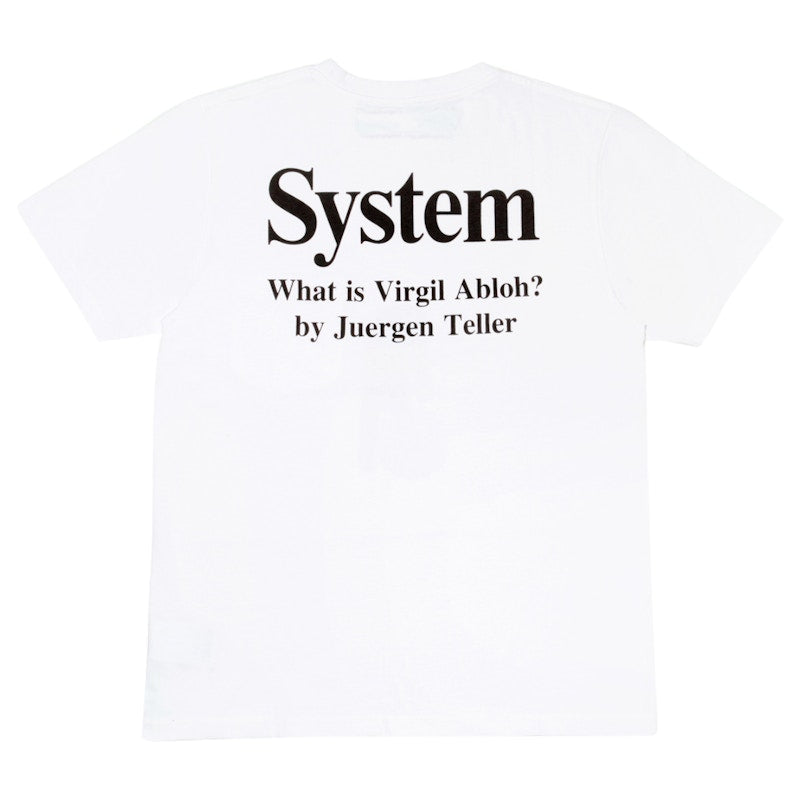OFF-WHITE System Magazine What is Virgil T-shirt White/Multicolor