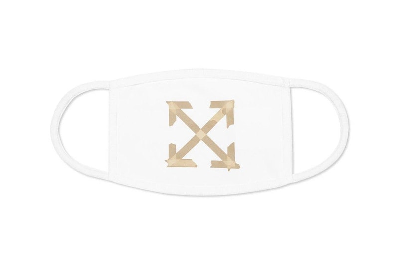 OFF-WHITE Tape Arrow Face Mask White/Beige