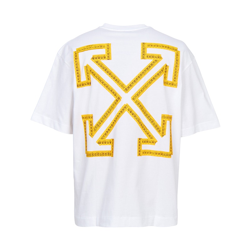 OFF-WHITE Tape Arrow Skate Short Sleeve T-shirt White