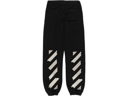 OFF-WHITE Tape Arrows Long Sweatpants Black/Beige