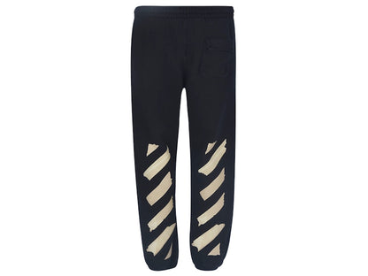 OFF-WHITE Tape Arrows Short Sweatpants Black/Beige
