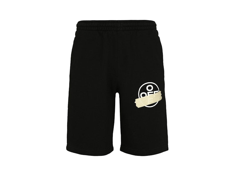 OFF-WHITE Tape Arrows Sweatshort Black/Beige