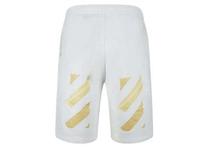 OFF-WHITE Tape Arrows Sweatshorts White/Beige