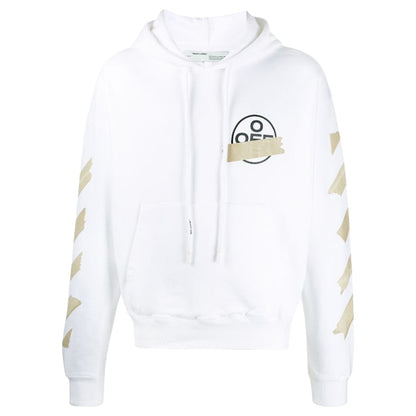 OFF-WHITE Tape Diag Arrows Hoodie White/Beige