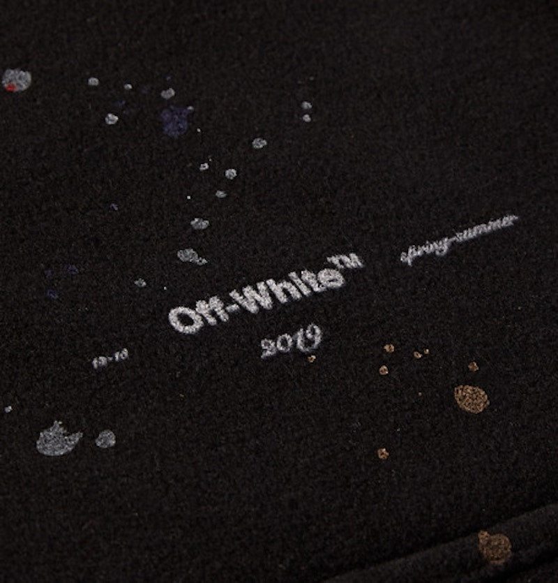 OFF-WHITE Tapered Paint Splattered Fleece Sweatpants Black/Multicolor