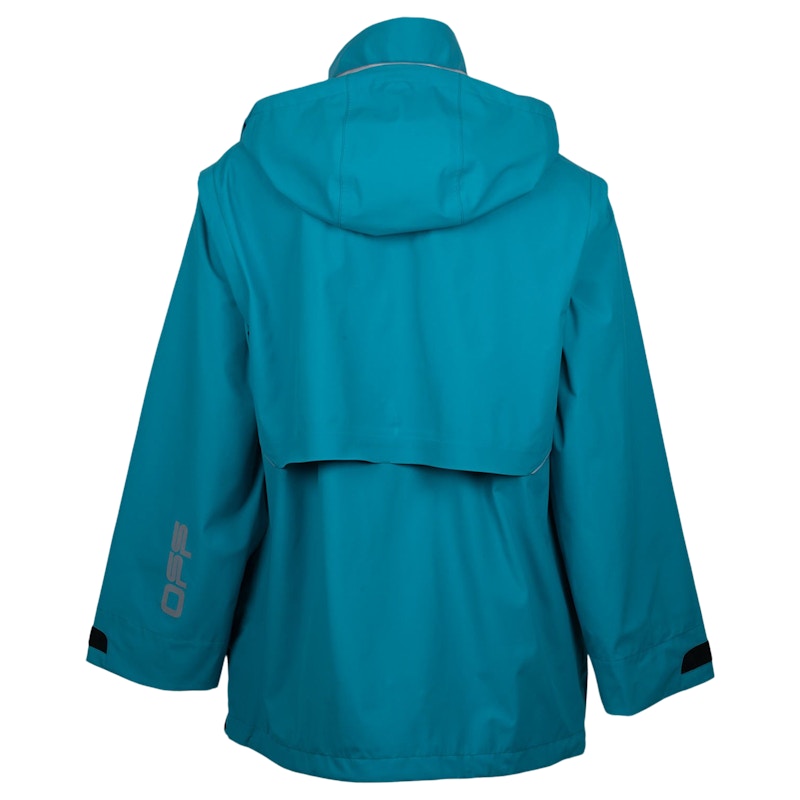 OFF-WHITE Technical Hooded Shell Windbreaker Jacket Petrol Blue/Silver