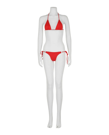 OFF-WHITE Tie Bikini Set Orange