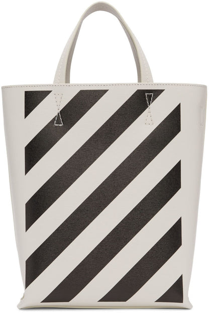 OFF-WHITE Tote Diag Off White Black