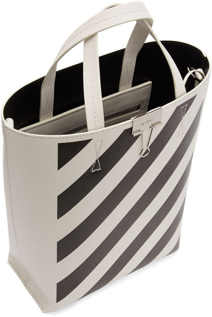 OFF-WHITE Tote Diag Off White Black