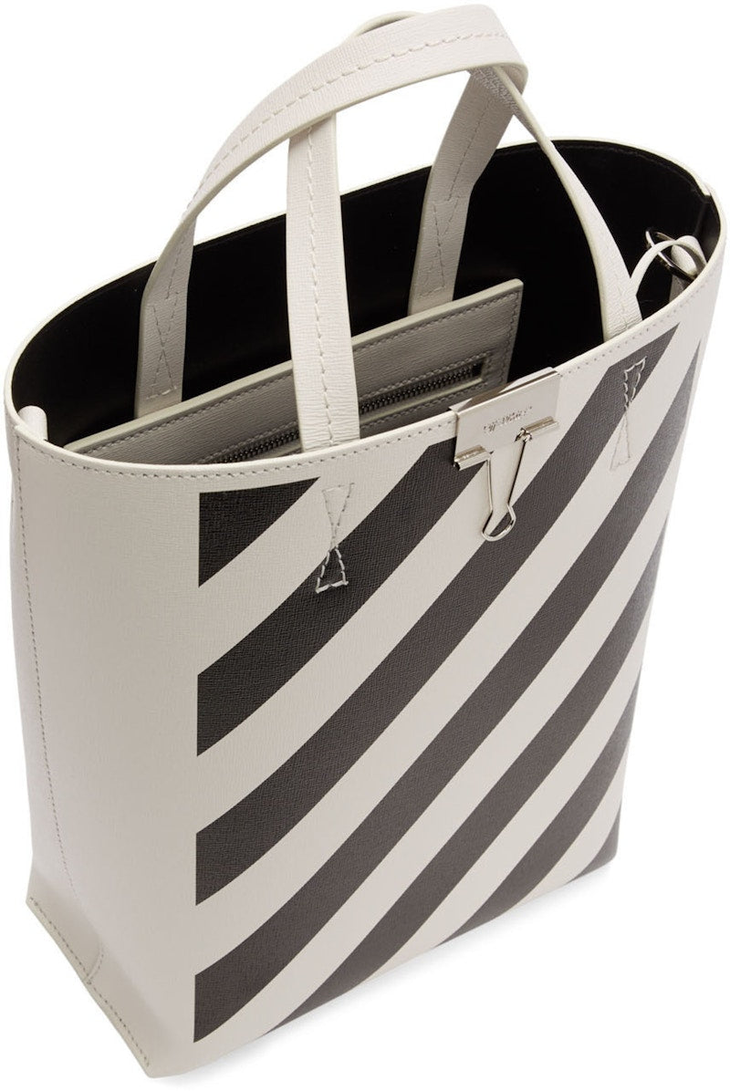 OFF-WHITE Tote Diag Off White Black