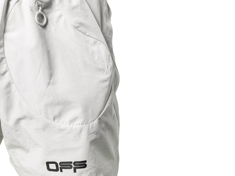 OFF-WHITE Track Shorts Light Grey/Black