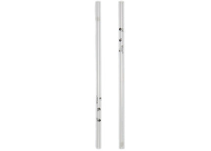 OFF-WHITE Transparent Glass Straws Set