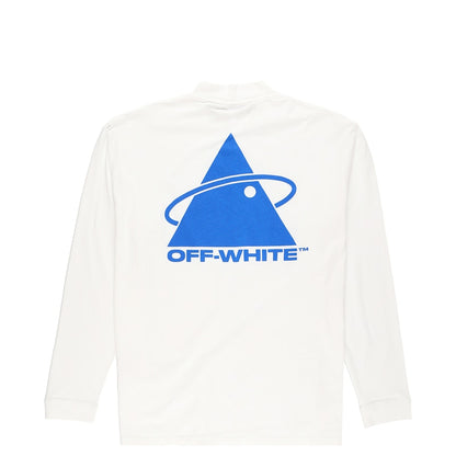 OFF-WHITE Triangle Planet Long Sleeve T-shirt White/Blue