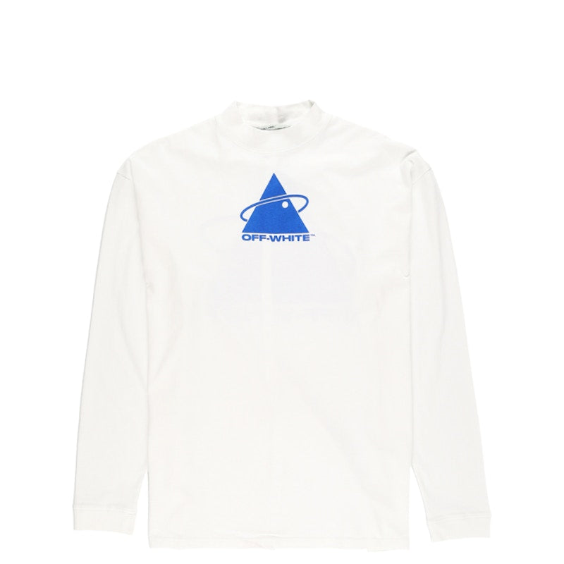OFF-WHITE Triangle Planet Long Sleeve T-shirt White/Blue