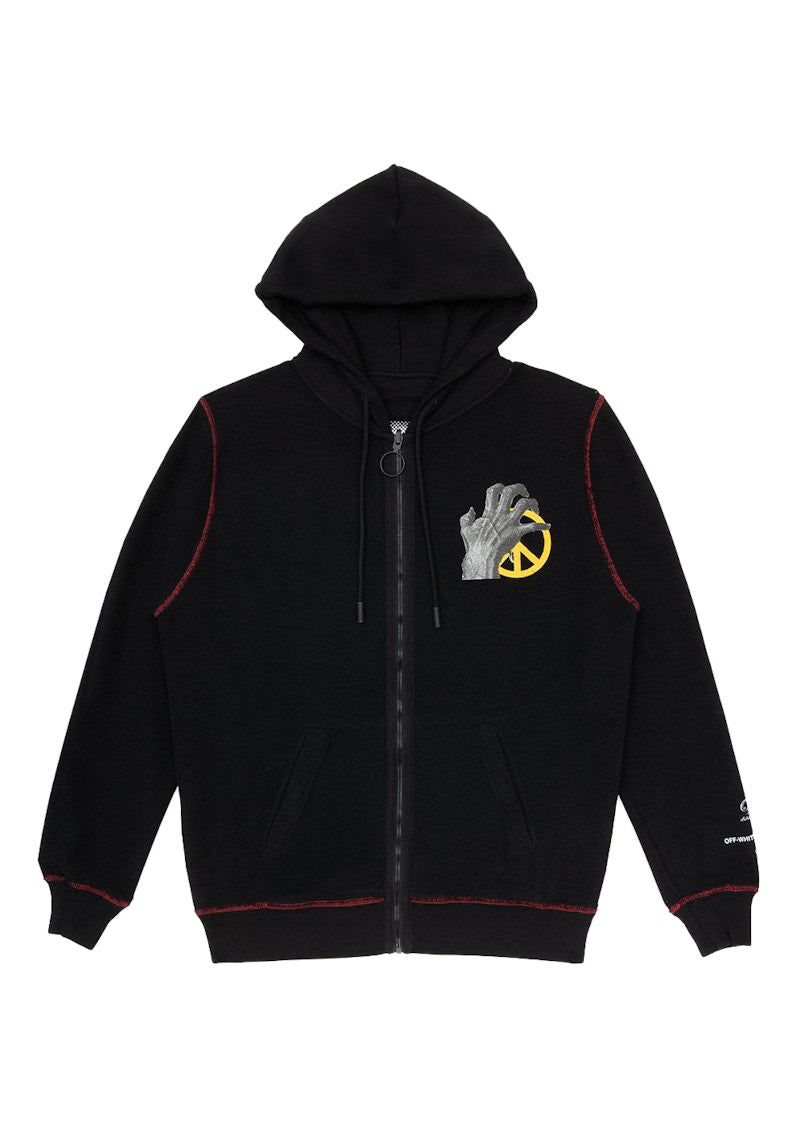 OFF-WHITE Undercover Skeleton RVRS Zipped Hoodie Black/Multicolor