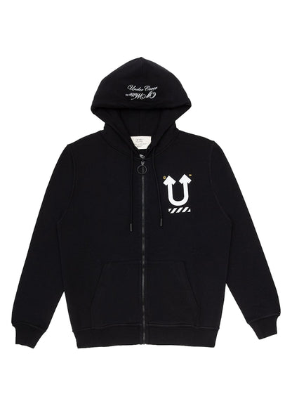 OFF-WHITE Undercover Skeleton RVRS Zipped Hoodie Black/Multicolor