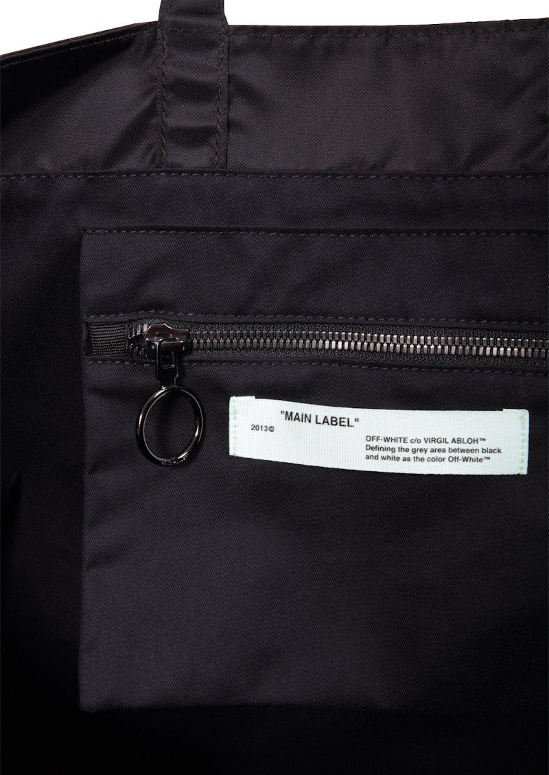 OFF-WHITE Unfinished Arrows Tote Bag Black