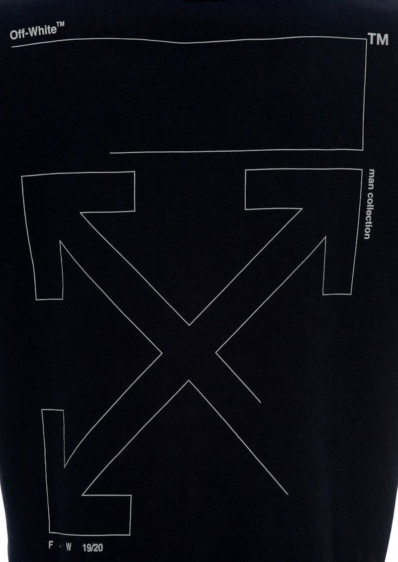 OFF-WHITE Unfinished Diag Sweatshirt Black/Silver
