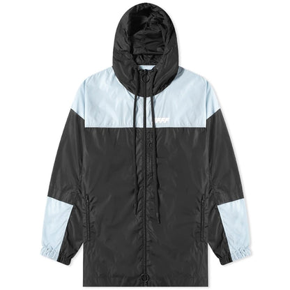 OFF-WHITE Unfinished Windbreaker Jacket Black/Grey