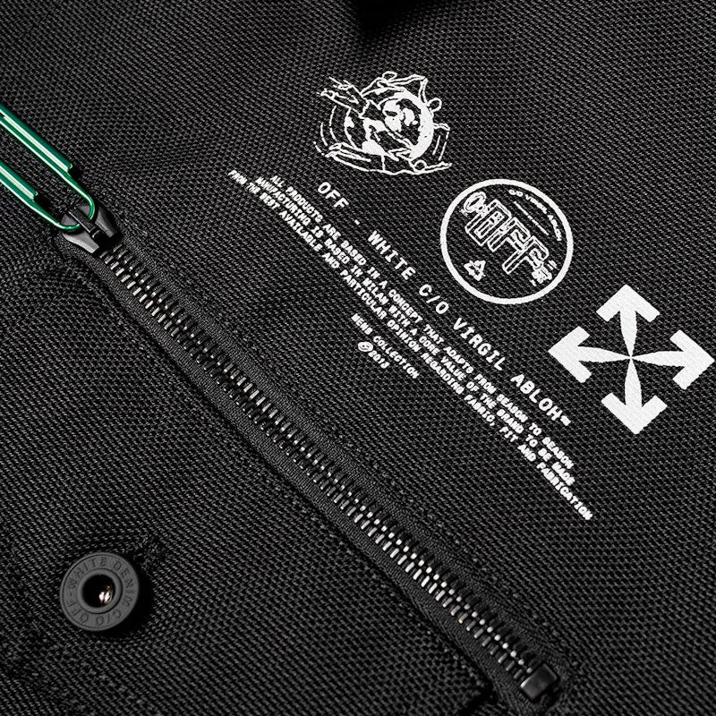 OFF-WHITE Universal Key Denim Jacket Black/White