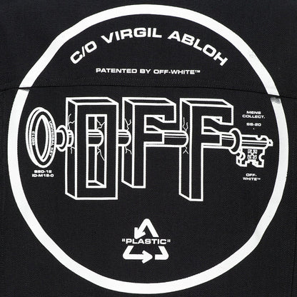 OFF-WHITE Universal Key Denim Jacket Black/White