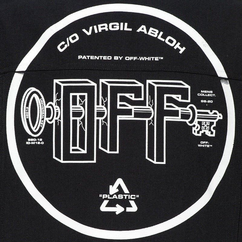 OFF-WHITE Universal Key Denim Jacket Black/White