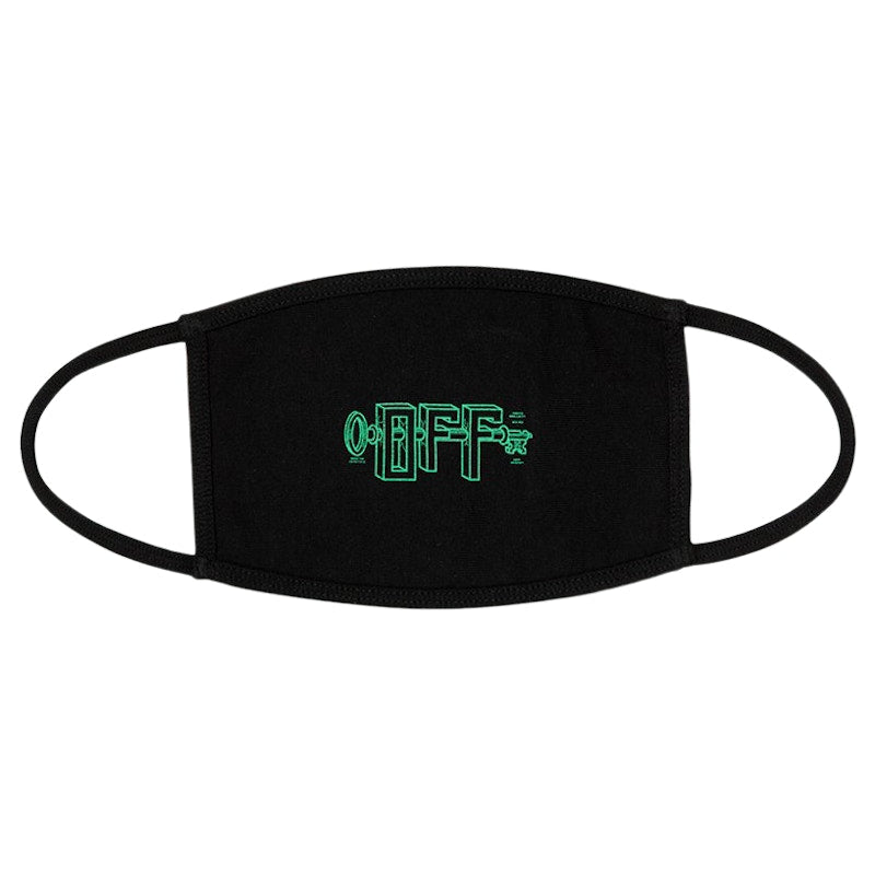 OFF-WHITE Universal Key Face Mask Black/Mint