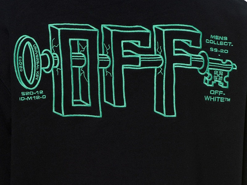OFF-WHITE Universal Key Sweatshirt Black/Mint