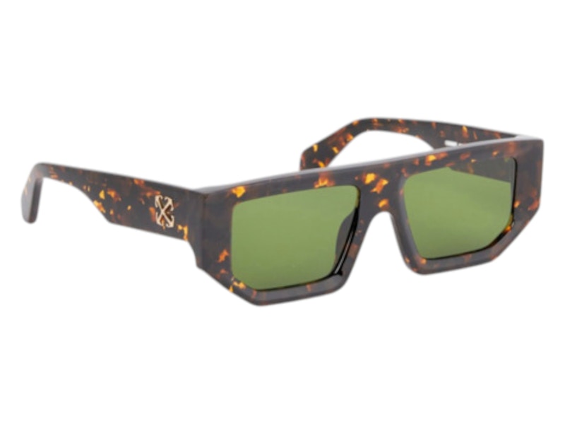 OFF-WHITE Vancouver Sunglasses Havana Green (OERI13FF24PLA0016055-FR, OERI13FC99PLA0016055)