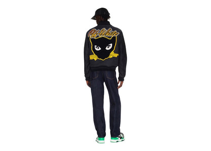 OFF-WHITE Vars Cat Leather Jacket Black/Yellow