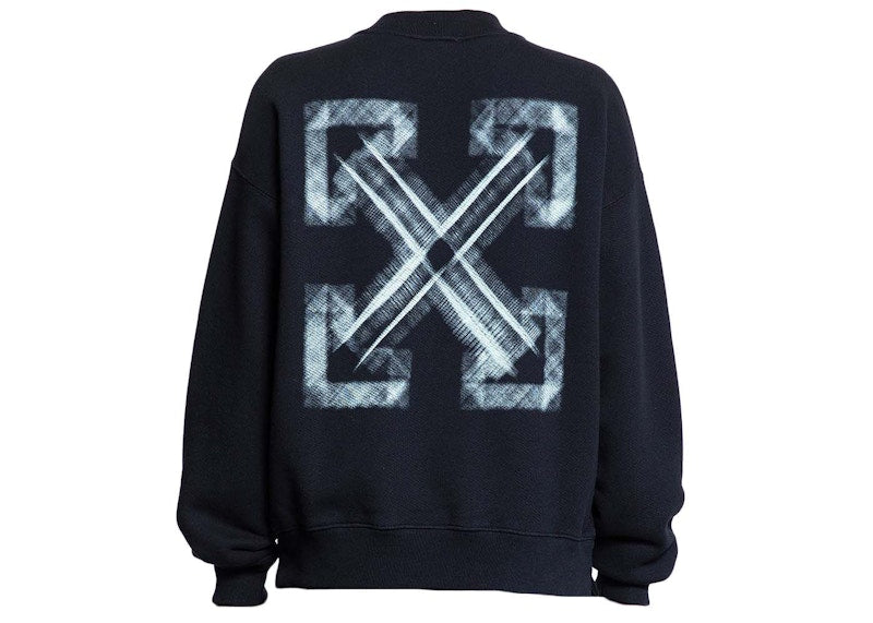 OFF-WHITE Vibe Arrow Skate Crewneck Sweatshirt Black/AQ