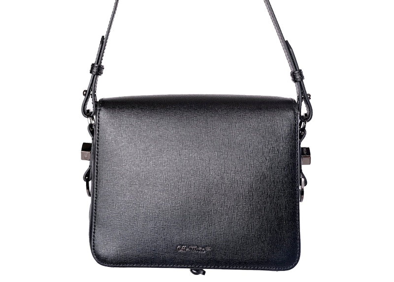 OFF-WHITE Virgil Abloh ICA Diagonal Flap Bag Black/Green