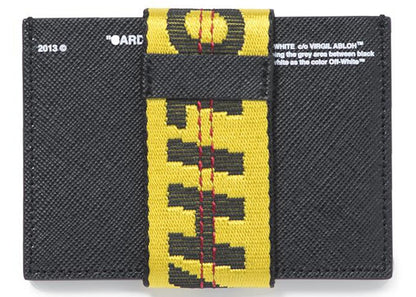 OFF-WHITE Virgil Abloh ICA Leather Card Holder Black