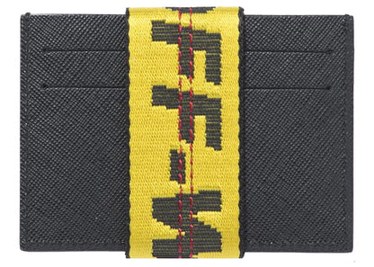 OFF-WHITE Virgil Abloh ICA Leather Card Holder Black