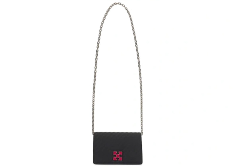 OFF-WHITE Virgil Abloh Jitney 0.5 Arrow Logo Crossbody Bag Black
