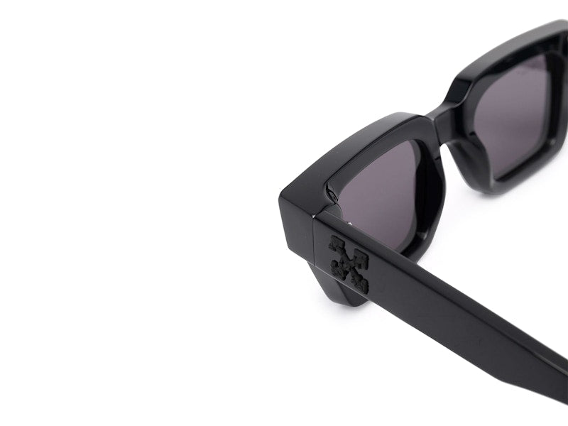 OFF-WHITE Virgil Rectangle Frame Sunglasses Black/Black/Grey (OERI022S22PLA0011007)