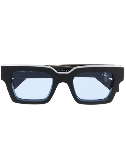 OFF-WHITE Virgil Square Frame Sunglasses Black/Blue (OMRI012R21PLA0011045)