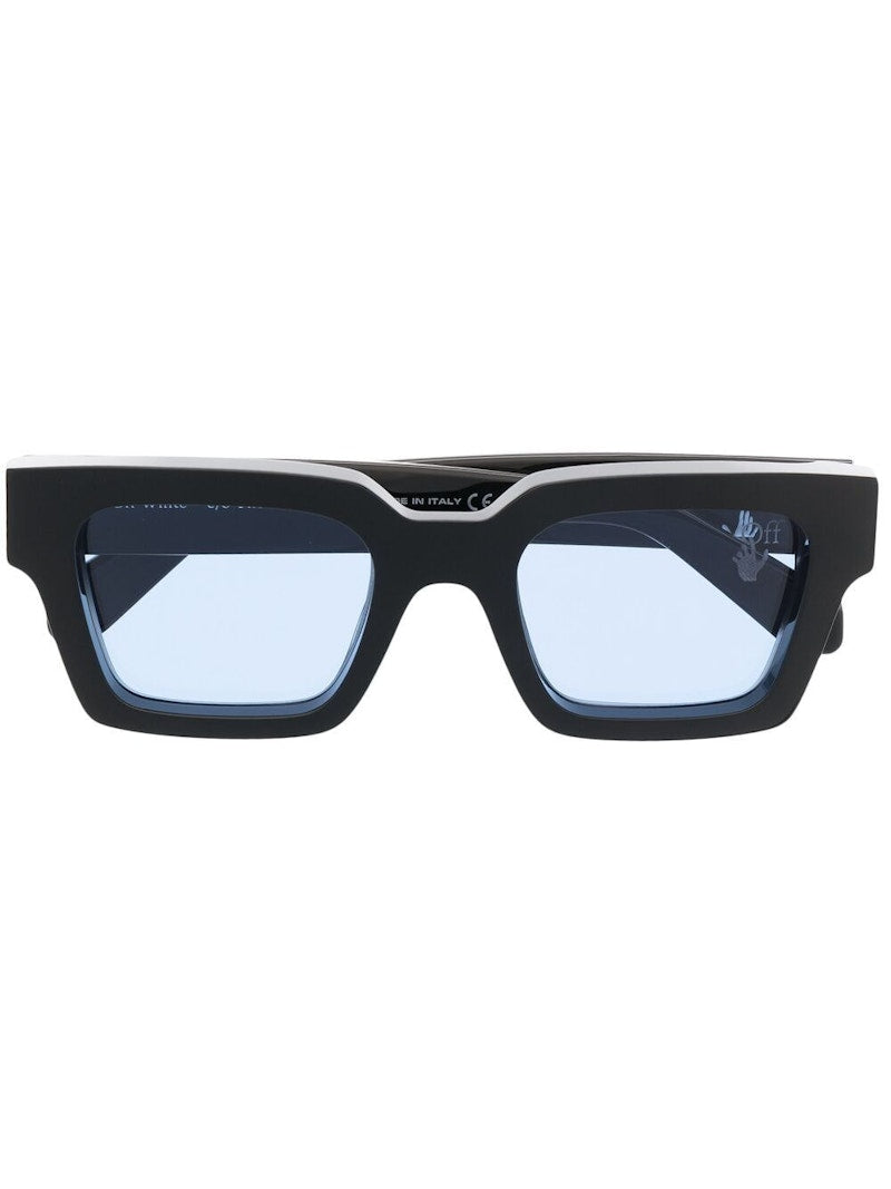 OFF-WHITE Virgil Square Frame Sunglasses Black/Blue (OMRI012R21PLA0011045)