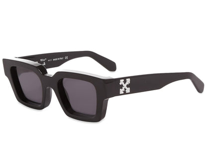 OFF-WHITE Virgil Square Frame Sunglasses Black White Grey (FW21) (OERI008Y21PLA0011007 / OERI008C99PLA0011007 / OERI008C99PLA0051007 / OERI008C99PLA0041007)