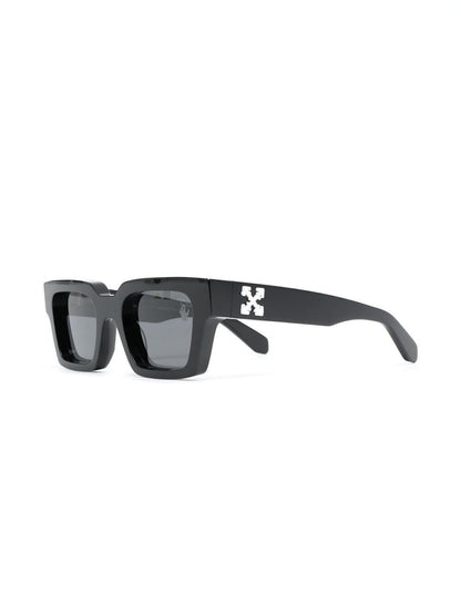 OFF-WHITE Virgil Square Frame Sunglasses Black/White/Grey (OMRI012R21PLA0011001)